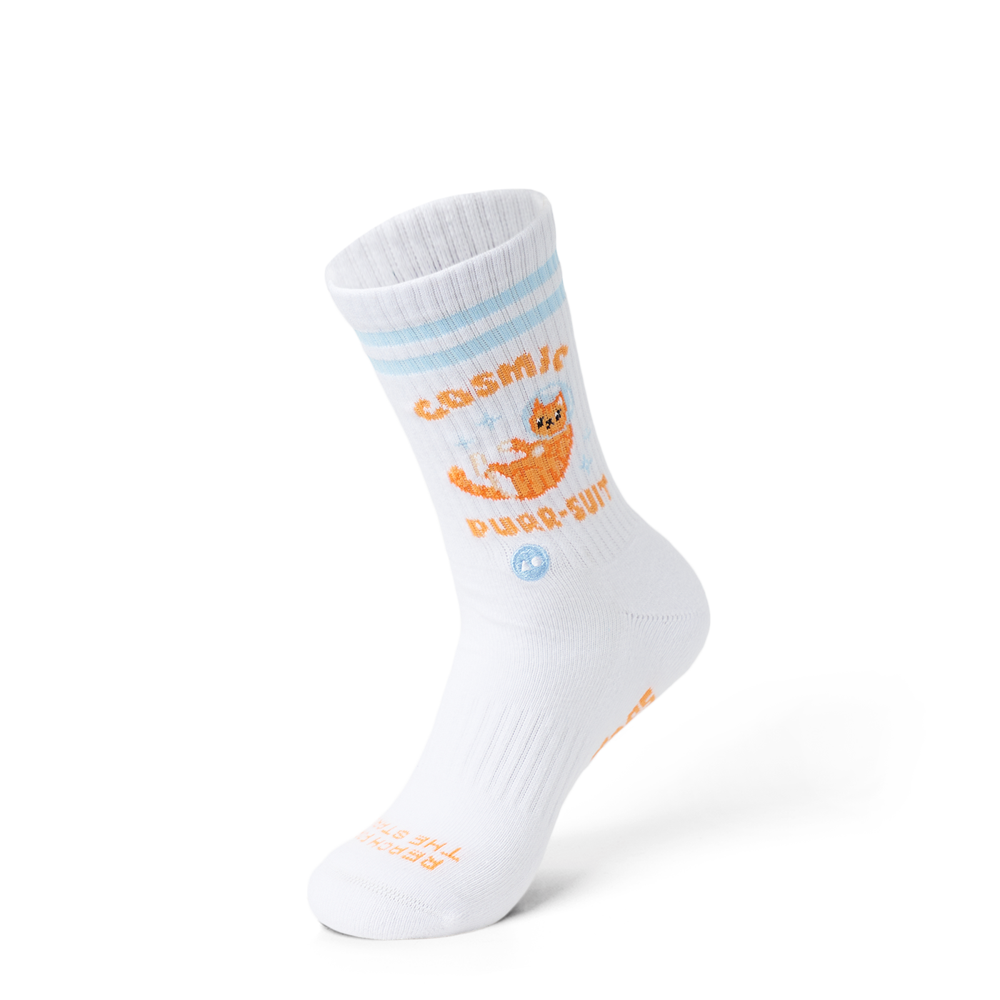 Cosmic Kitten Athletic Sock
