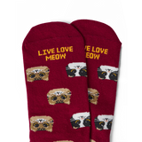 Big-Eyed Kitten Sock